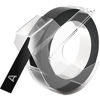 Picture of DYMO 9MM X 3 METERS WHITE ON BLACK EMBOSSING TAPE